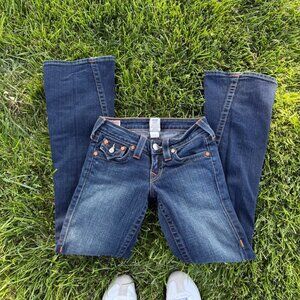 True Religion Women's Blue and Navy Jeans
